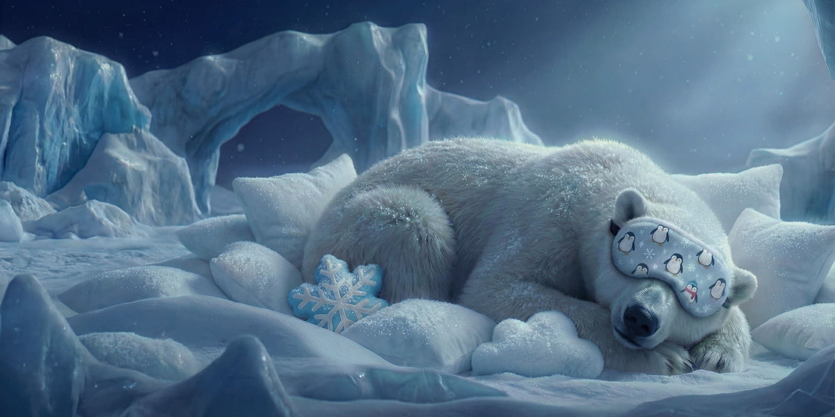 Ilustración de «Incluso los animales van a dormir», escena 11: El oso polar
