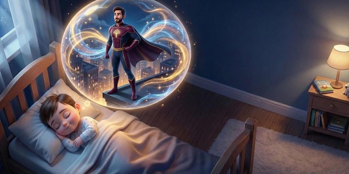 Ilustración de «Mi superhéroe», escena 14: Mamá, la superheroína