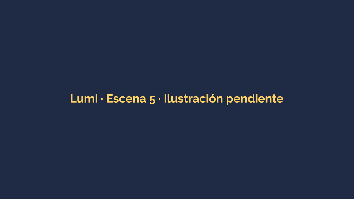 Ilustración provisional del cuento de Lumi, escena 5: La canción de la rana Rita