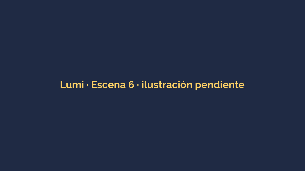 Ilustración provisional del cuento de Lumi, escena 6: Los que ya duermen